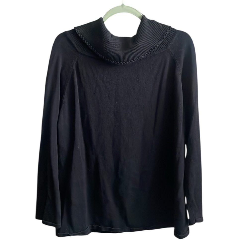 Victoria jones— vintage Black Cowl Neck knit sweater